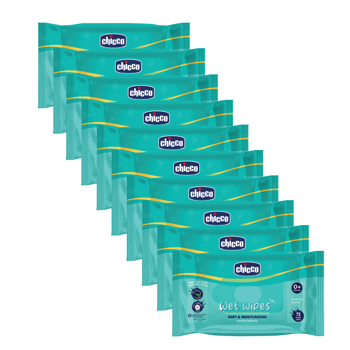 Chicco Wetwipes Pack of 5-720 PCS